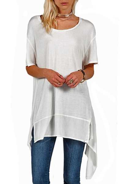 Volcom Frisky Busines Tunic - Bianco Donna Estate Blouse-Tunics (J8695)